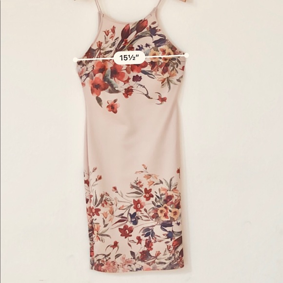 Olive tree/Papaya Scuba Digital print dress - Picture 7 of 8